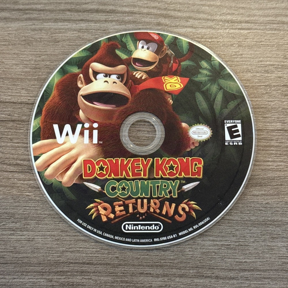 Nintendo Wii Donkey Kong Country Returns Disc Only Tested (FREE SHIPPING)‎